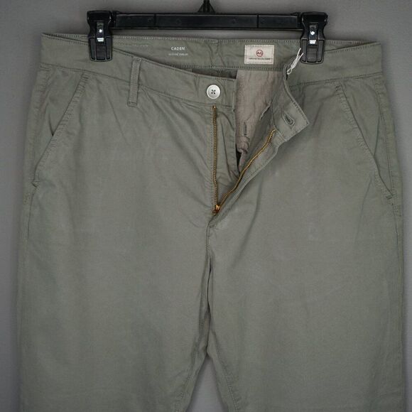 New AG Caden Lightweight Sateen Relaxed Tailored Trouser in Rooftop Garden sz 31 - Picture 13 of 16